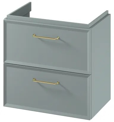 Cersanit S1021-009-fali mosdó alatti fürdőszobaszekrény MILLE SLIM 60x38 cm mentazöld