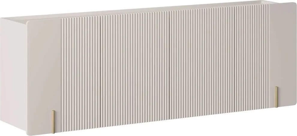 Malmi függesztett négyajtós komód 200 cm - kasmír / arany