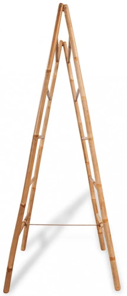 dupla törölközőszárító létra 5 fokos bambusz 50x160 cm