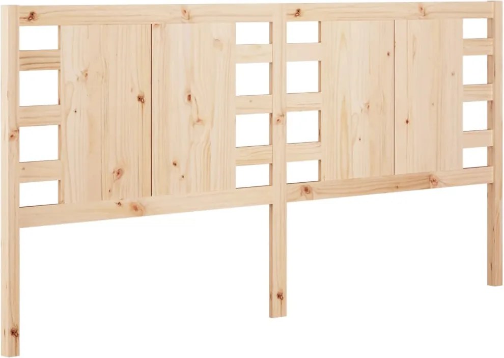 vidaXL tömör fenyőfa fejtámla 206 x 4 x 100 cm