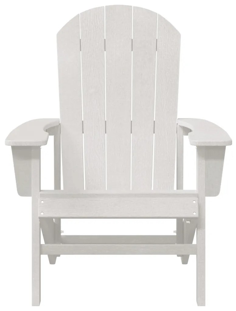Adirondack Székek 2 db Fehér 74x82x90 cm HDPE
