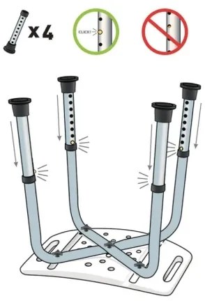 Vitility - Zuhanyszék 53x49,5 cm fehér