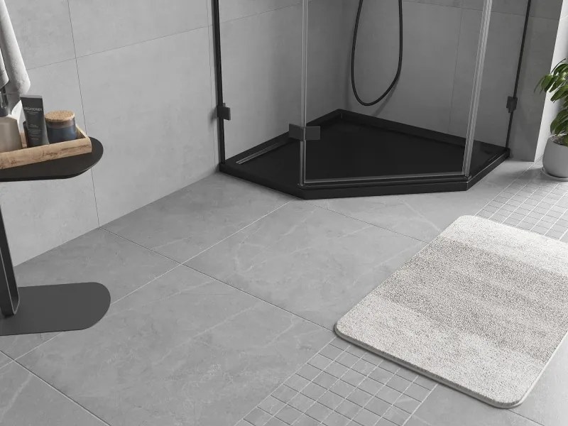 Mexen Flow ötszögletű slim zuhanytálca 90 x 90 cm, fekete matt - 46P709090