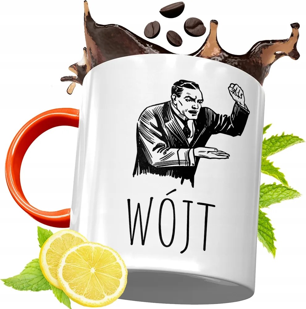 Narancssárga Bögre Ajándék Bácsinak fényképes nyomattal