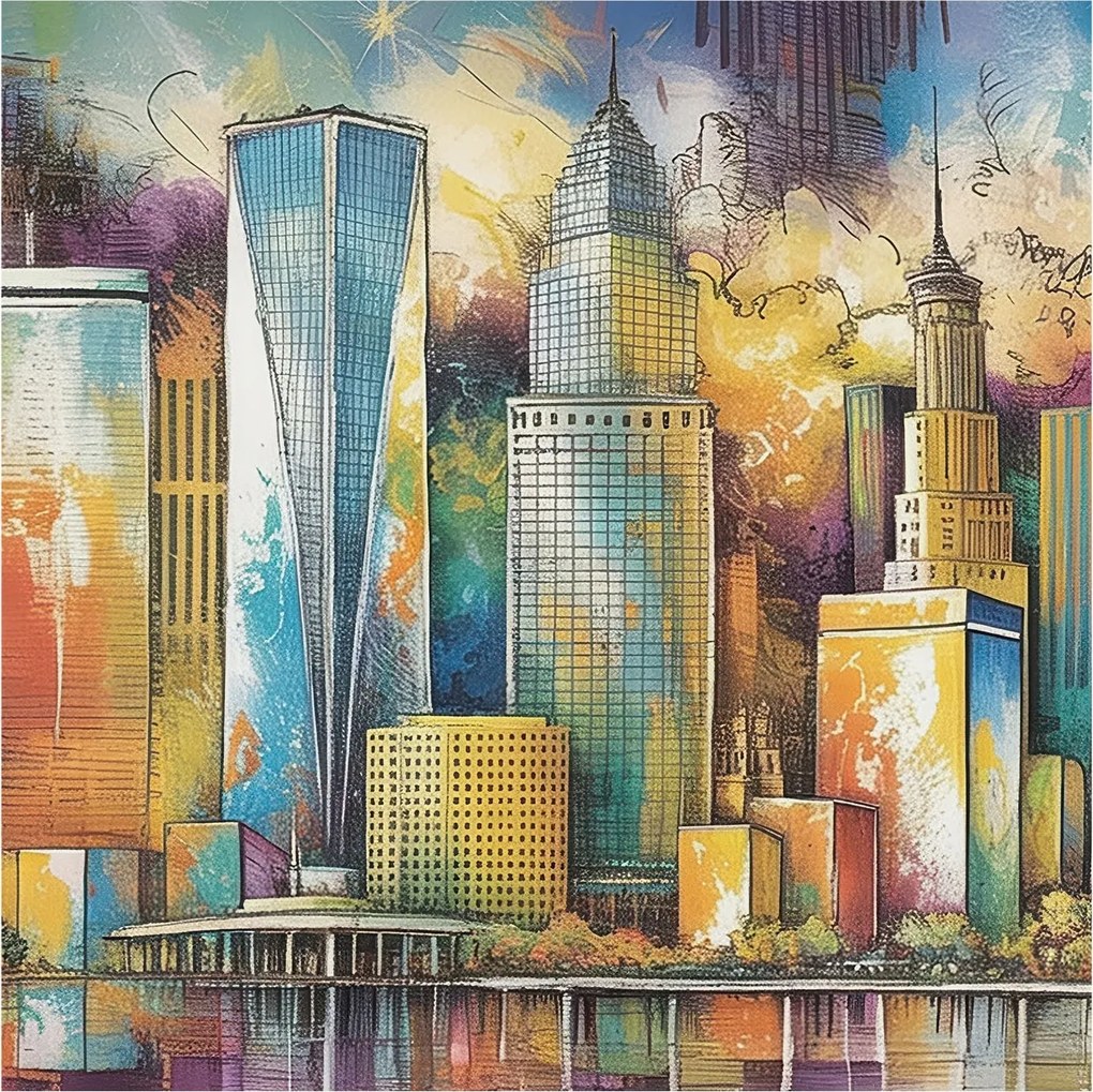 Fali fotótapéta előszoba konyhába Városi panoráma 250x250 Ragasztó