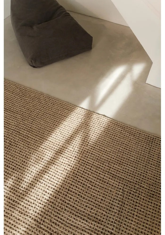 Khaki mosható-kézi szövésű gyapjú szőnyeg 80x140 cm Unexpected Wool – Lorena Canals