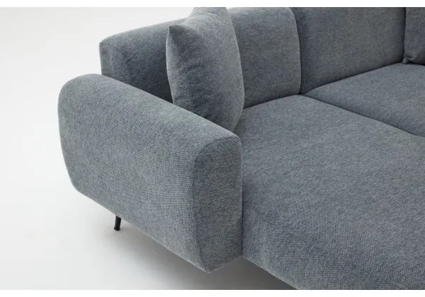 PISA L-alakú balos sarokgarnitúra, szürke