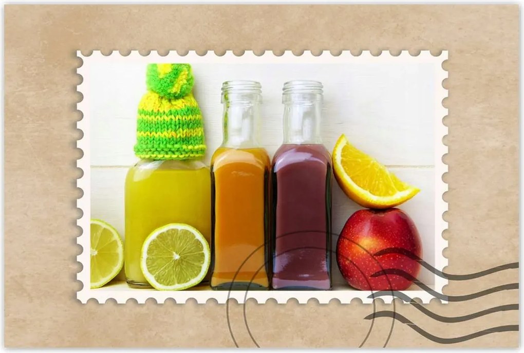 Poszterek 90x60 Egészséges italok Gyümölcsök