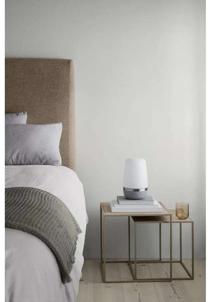 Fekete fém dohányzóasztal szett 2 db-os 40x40 cm Fera – Blomus