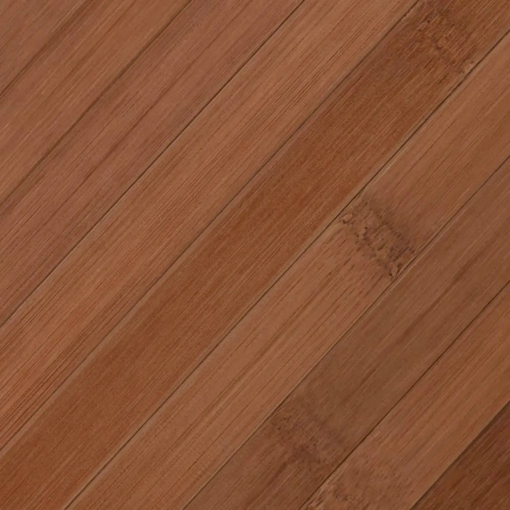 négyszögletű barna bambusz szőnyeg 60 x 200 cm