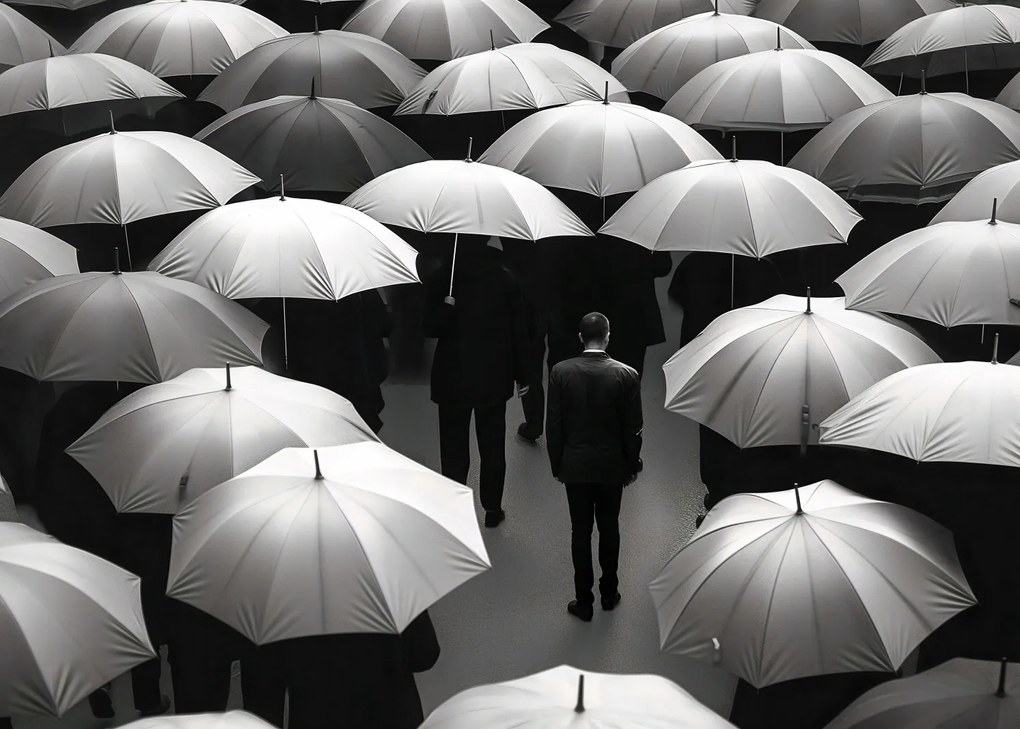 Poszter 70x50cm Magány a tömegben