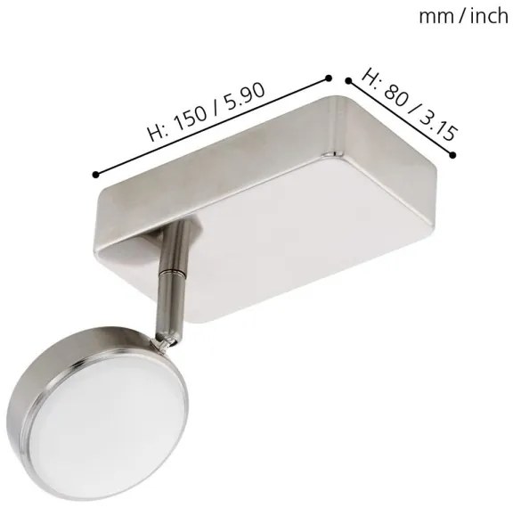 Eglo 97714 - CORROPOLI-C LED RGB állítható spotlámpa 5W 230V