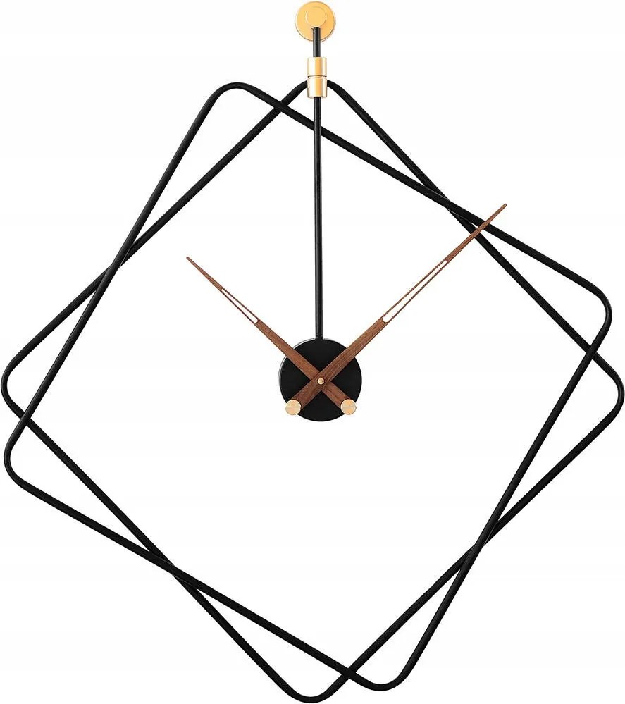 Nagy Fekete Fém Modern Falióra Mpm E04.4478.90 60 cm