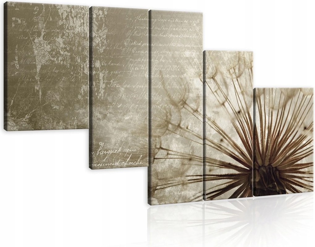 Vászonkép 170x100 Pitypang pehely könnyed természet nyár álom szél