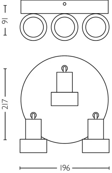 Philips - Spotlámpa CONDUIT 3xGU10/5W/230V fekete/réz