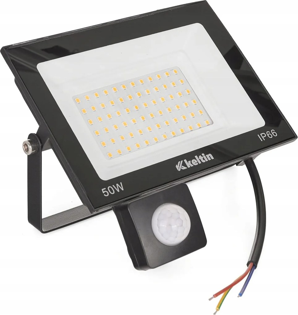 50W-OS Led Fényvető Mozgásérzékelővel 4500K IP66 Kerti