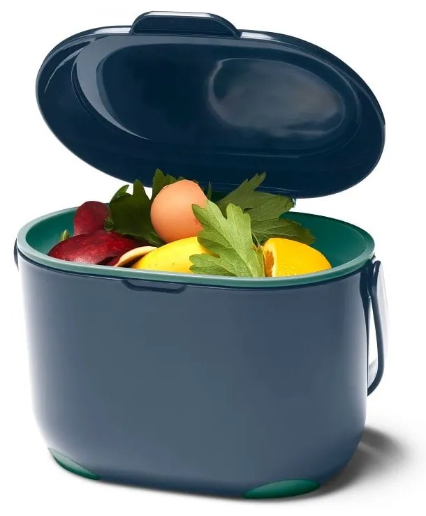 Caddy kék-zöld hulladékgyűjtő komposzthoz, 2,5 l - Addis