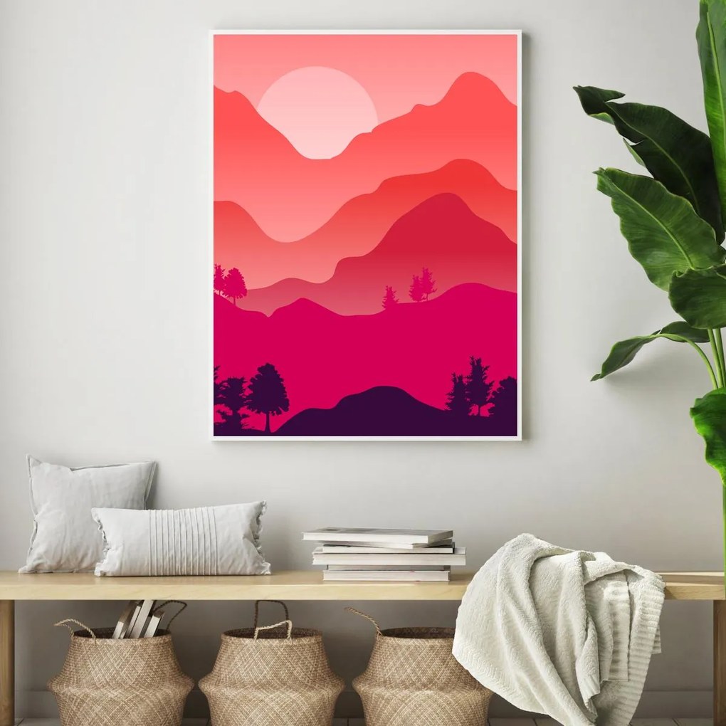 Poszter - Hegyi táj (A4)