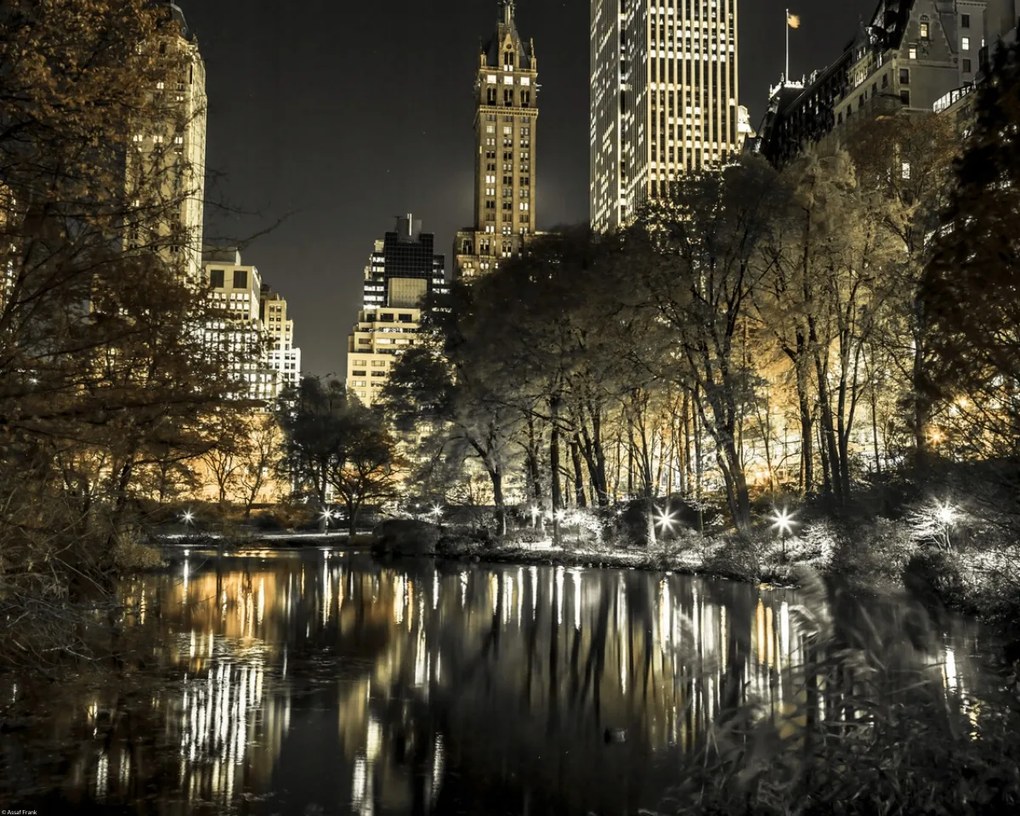 Poszter 50x40cm Esti kilátás a New York-i Central Parkra 9, Assaf Frank