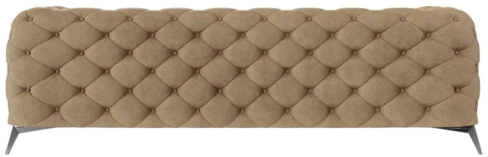 Világosbarna bársony kanapé 243 cm Chelsea – Ropez