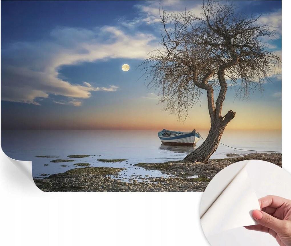 Öntapadós tapéta Divatos 3D fali ragasztóval Nyugodt tájkép 152x104 cm