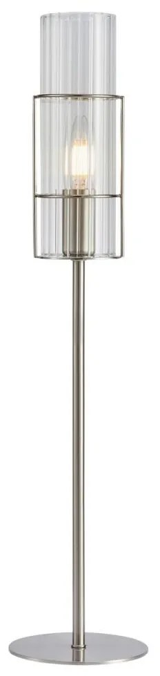 Markslöjd 108558 - Asztali lámpa TUBO 1xE14/40W/230V 65 cm fényes króm/átlátszó
