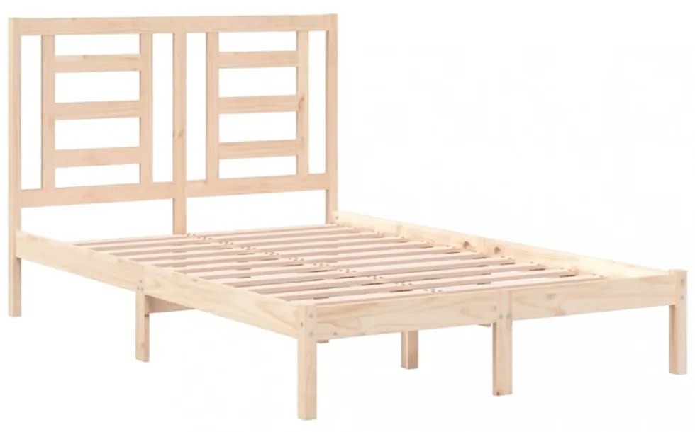 vidaXL tömör fenyőfa ágykeret ágy matrac nélkül 120 x 200 cm