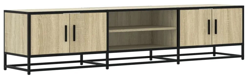 sonoma tölgy színű szerelt fa TV-szekrény 180 x 35 x 41 cm