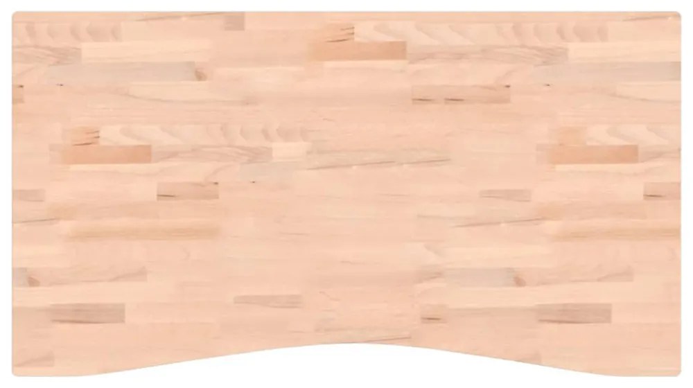 tömör bükkfa íróasztallap 110 x (55-60) x 4 cm