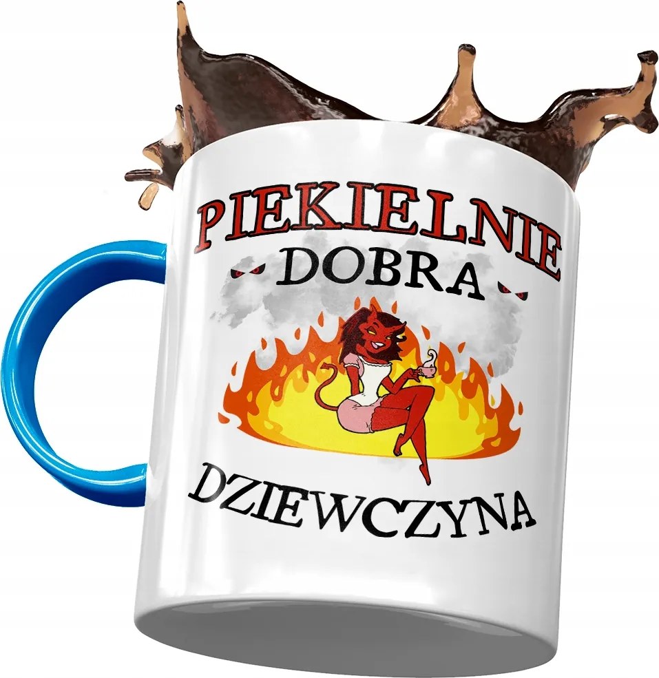 Kék Bögre Lányoknak Pokolian Jó Nyomtatott Fotóval