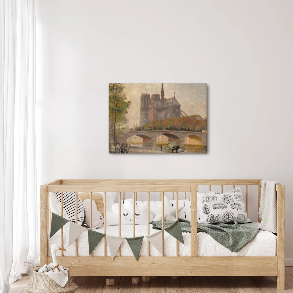 Kép - Robert William Vonnoh, Notre Dame de Paris, reprodukciók (70x50 cm)