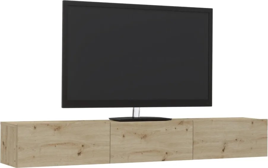 Elba TV-szekrény, Artisan tölgy, 180 x 30 x 25 cm