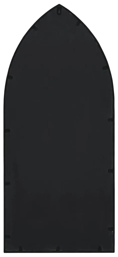 fekete vas kerti tükör kültéri használatra 100 x 45 cm