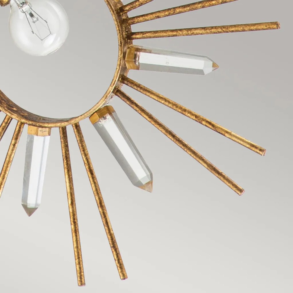 Gilded Nola Sun King GN-SUN-KING-P-G Függőlámpa 1x60 W/E27