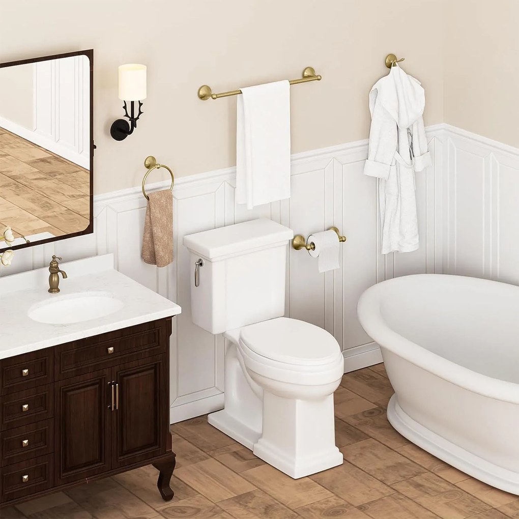 Falra szerelhető wc papír tartó 332869 Brush Gold