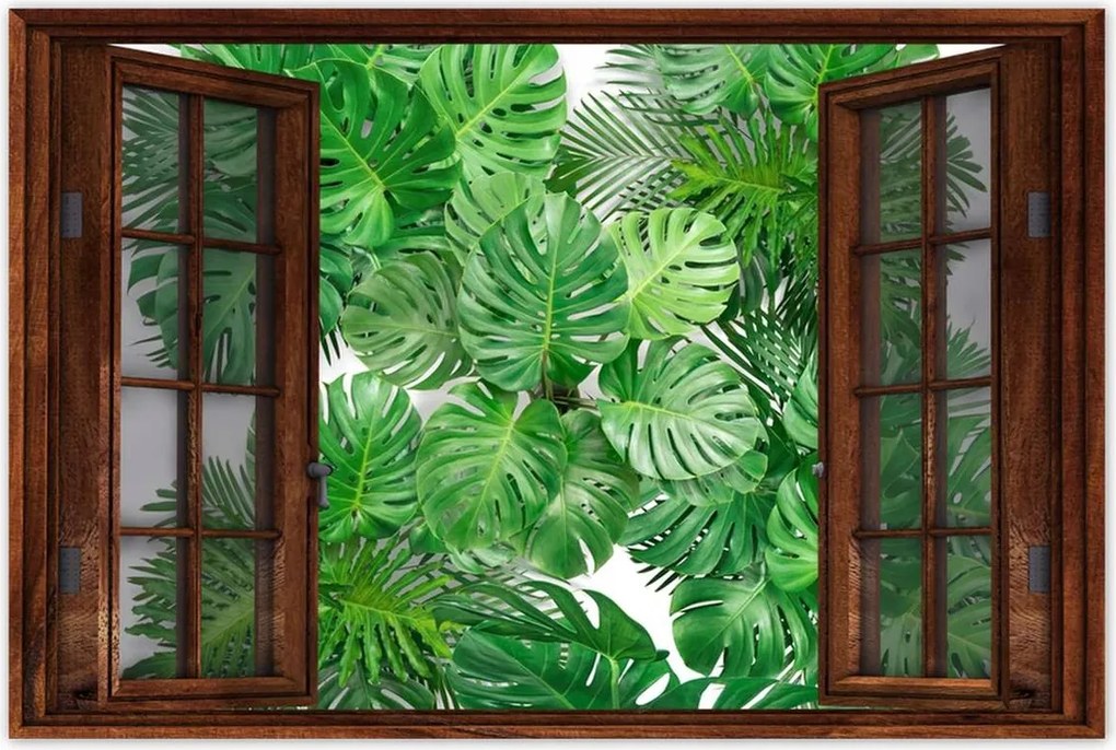 Poszterek 90x60 Monstera Lyukas levelek