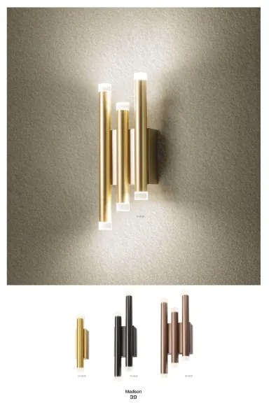 Redo 01-2034 - LED Fali lámpa MADISON 4xLED/4W/230V réz