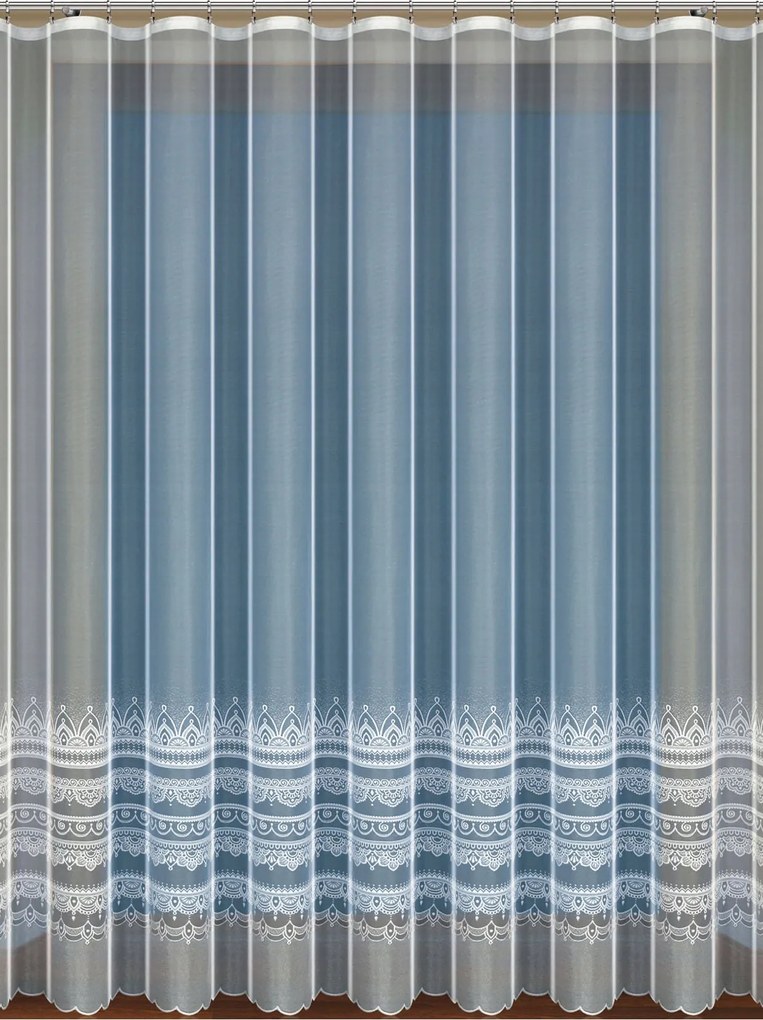 Mg Függöny jacquard fehér 35175 250x175 Bt kész M