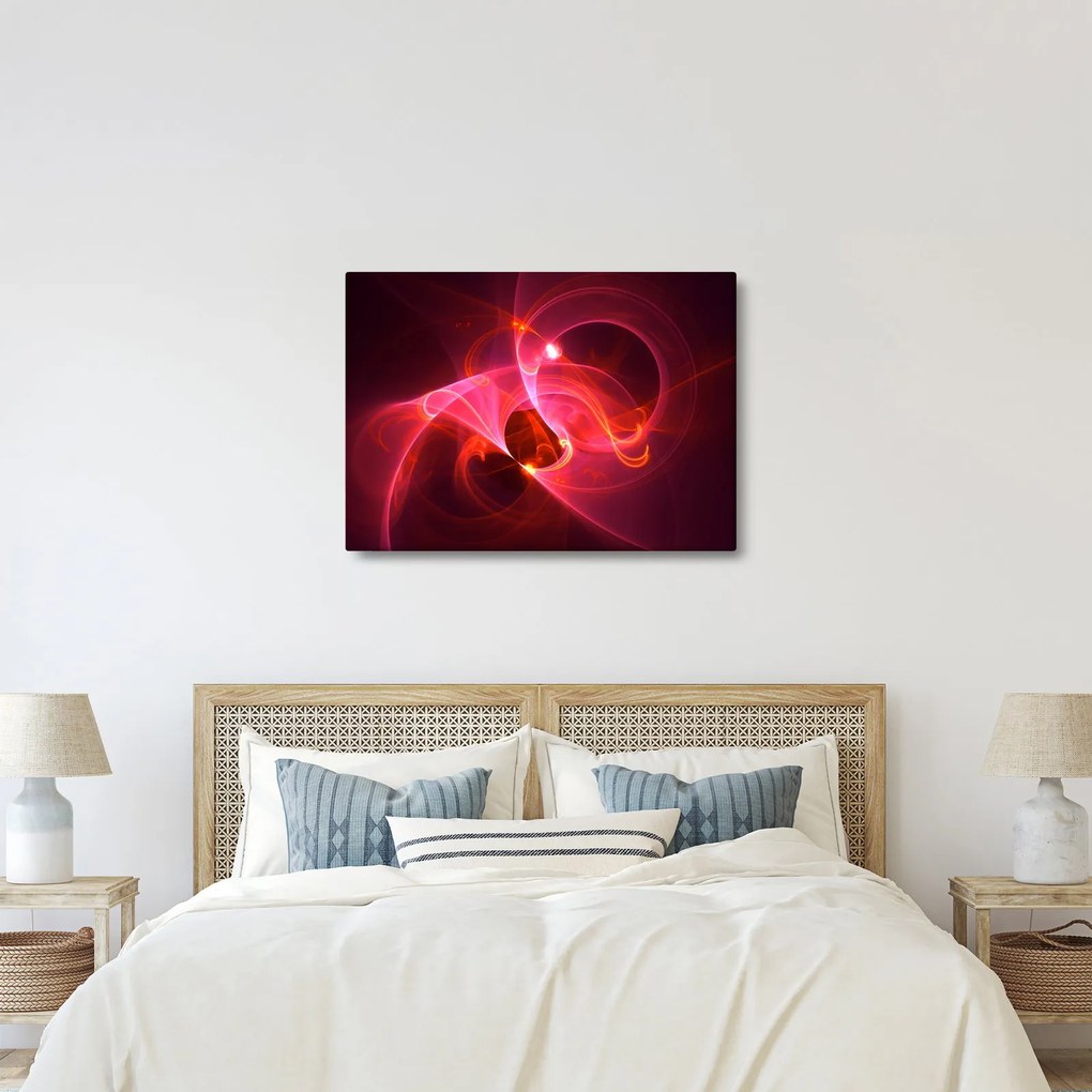Modern rózsaszín absztrakció képe (70x50 cm)