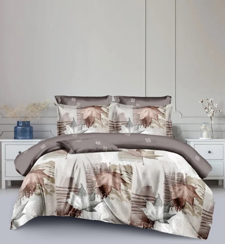 Kétrétegű ágyneműhuzat DUO SENSE AUTUMIA mintás + Párnahuzat 40x50 cm AJÁNDÉKBA Ágyneműhuzat mérete: 70 x 90 cm | 140 x 200 cm