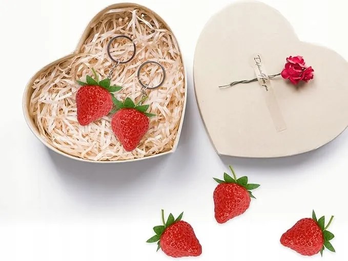 Mesterséges Eper Dekoráció Realisztikus Gyümölcs Dekoráció 20db