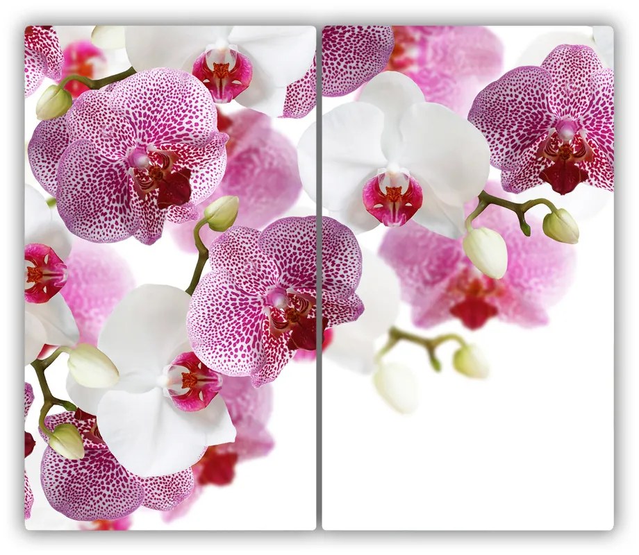 Üveg vágódeszka Orchidea 60x52 cm
