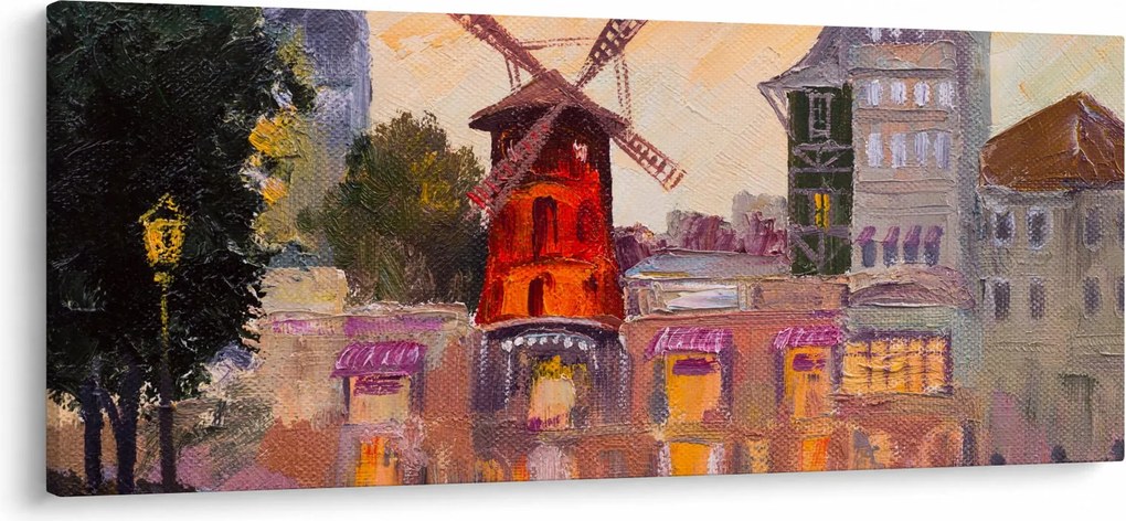 Kép - Moulin rouge, Párizs, Franciaország (120x50 cm)