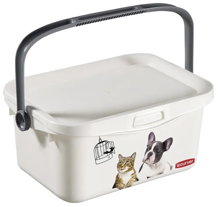 Curver Petlife 00363-C44 multibox, 11x18x26 cm, 3 l, fehér, 3 l
