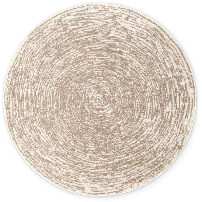 Bézs-krémszínű kerek szőnyeg ø 120 cm Gloria Cavallo – Hanse Home
