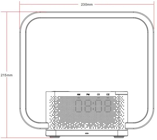 Immax 08994L - LED Dimmelhető asztali lámpa ébresztőórával és töltővel 18W/230V fehér