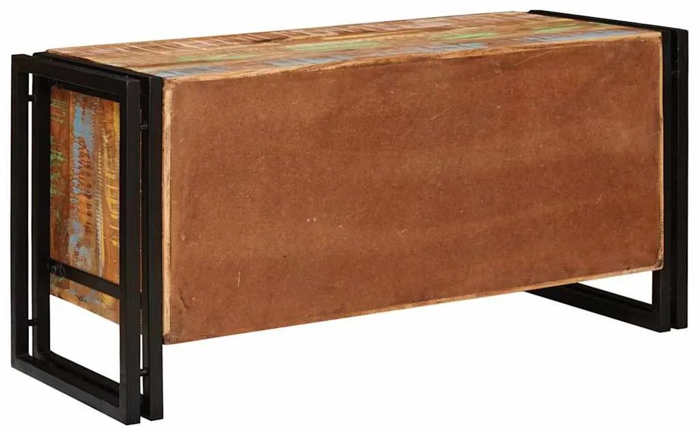 Cipőszekrény Barna 90 x 38 x 45 cm tömör újrahasznosított fa