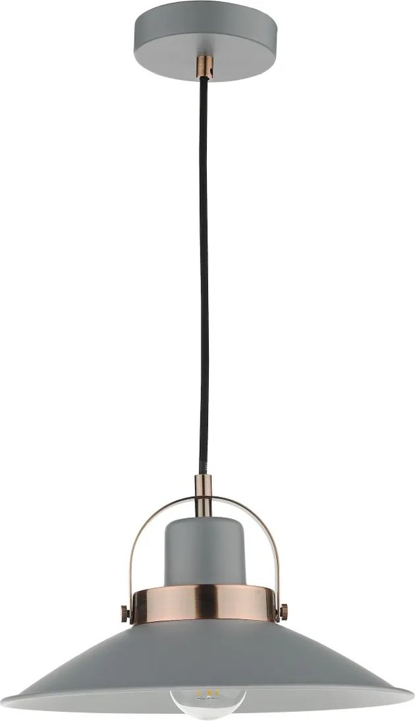 Dar Lighting vintage függeszték liden szürke darlid0139