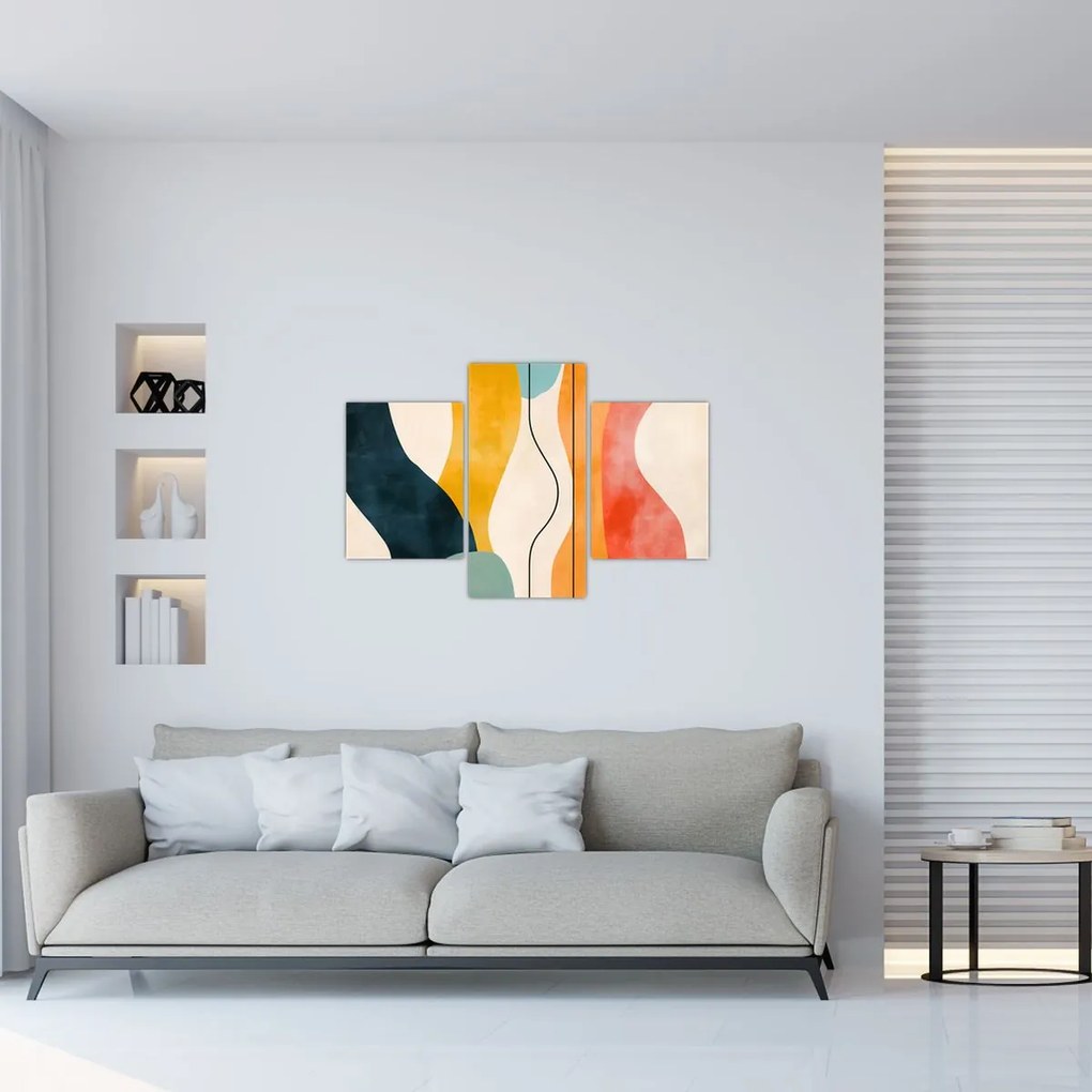 Kép - Minimalista színes illusztráció II. (90x60 cm)