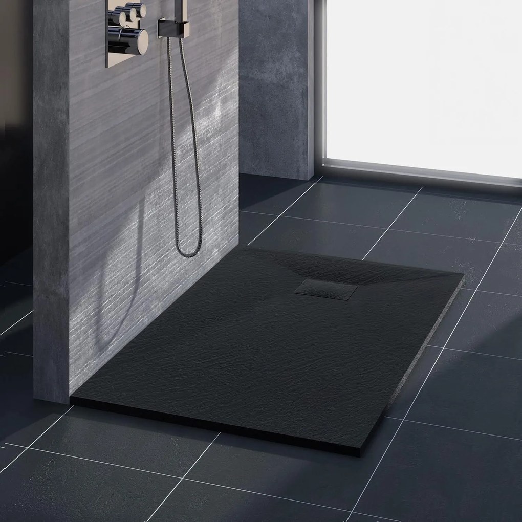 Zuhanytálca Magnum Black 120x90